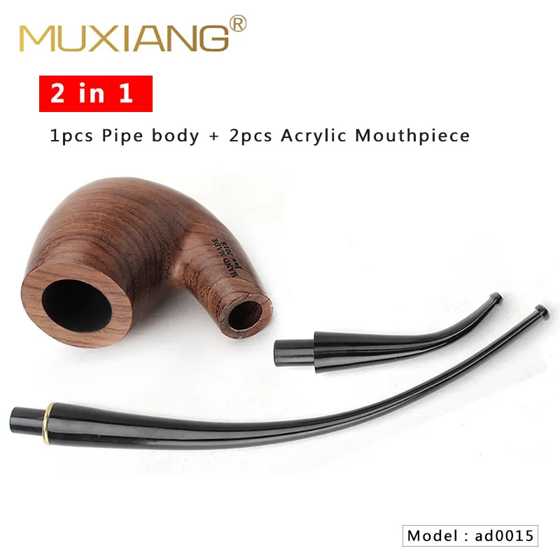 Tobacco Pipe Set 2 in 1 Wooden Smoking Pipe With 9mm Filter 10 Tools For Men