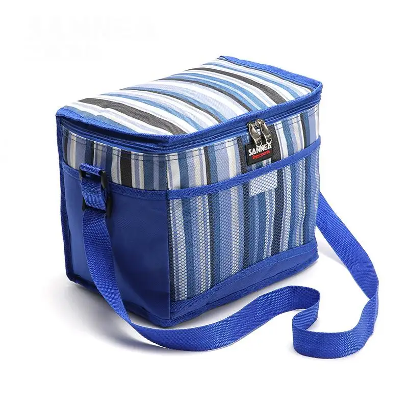 GUMST 10.5L термо большая сумка для еды сумка для ланча через плечо для женщин для холодного хранения сумки на плечо кулер сумка - Цвет: Синий