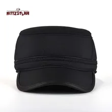 MTTZSYLHH2018 осенне-зимняя мужская новая военная шляпа с плоским верхом моряк с ушками
