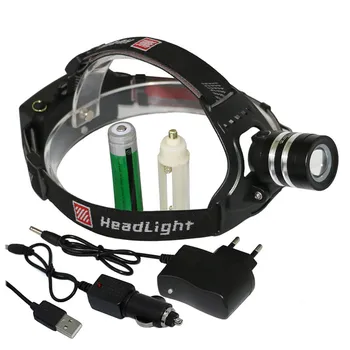 

Zoom AAA LED lamp T6 18650 Head light Rechargeable headLamp lights charger For Camping outdor cycling Tourist tent lights