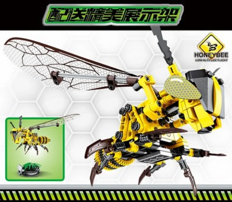 236pcs Simulated Bee Wasp Building Blocks Compatible Lego Technic Bricks