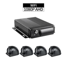 Wi-Fi грузовик DVR комплект безопасности, 4CH AHD SD MDVR с 4 шт. водонепроницаемые боковые камеры iPhone/Android удаленный монитор для автобуса корабля такси