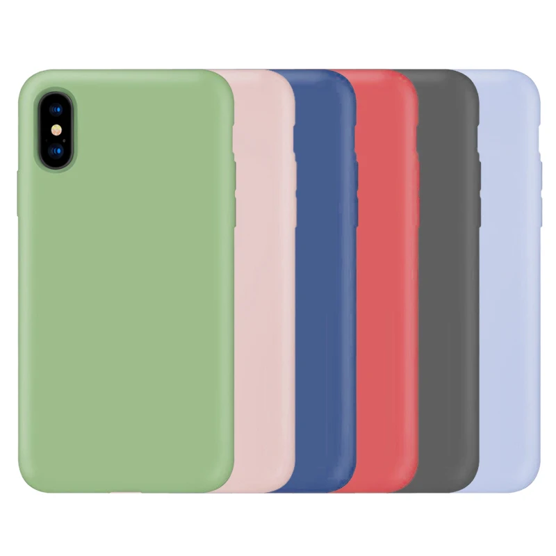 Чехол для Iphone XS MAX XR X чехол Apple IPhone 7 8 6 S Plus жидкий силиконовый телефона | Мобильные