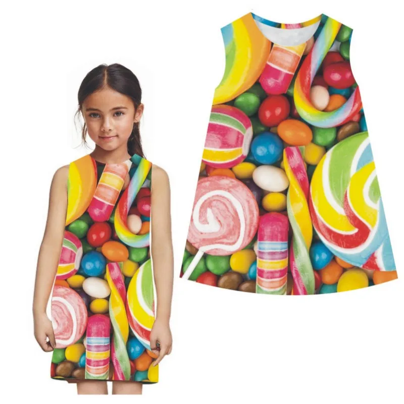 Kids dress Clothes Children Clothing for Girls Toddler Summer Beach Party Holiday Brand Girls Dress Summer stly new