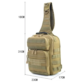 

FGGS-Sport Hunting Men Chest Molle Single Shoulder Bags Nylon Wading Chest Pack Unisex