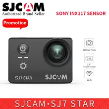 Акция, оригинальная Экшн-камера SJCAM SJ7 Star Ultra HD, 4 K, wifi, 2 дюйма, сенсорный экран, пульт дистанционного управления, водонепроницаемая, sj pro yi, 4 k, camara