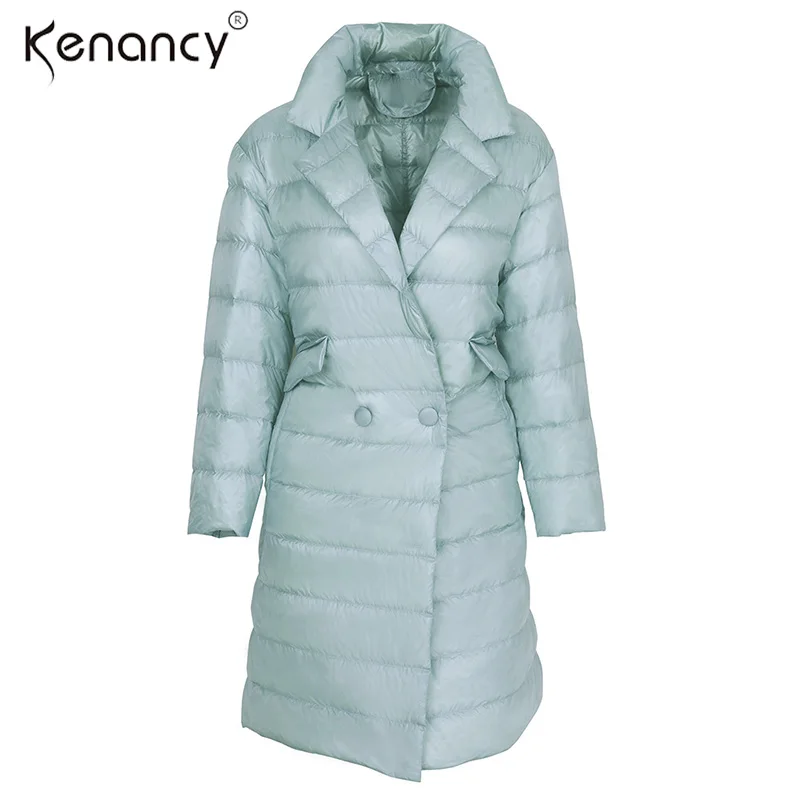 Kenancy Clearance Sale 6 Colors Winter Women Long Down Coat Korean Multicolor Thickening Fold ...