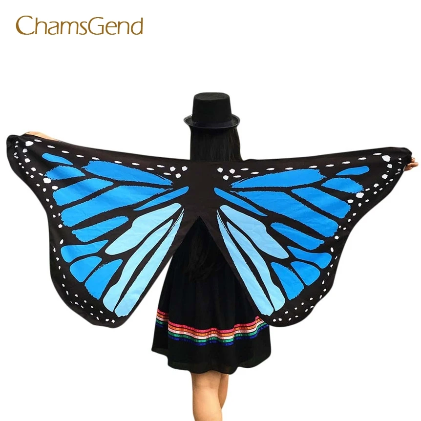 Camsgend Coolbeener Прямая поставка мягкая ткань крылья бабочки фея дамы Нимфа костюм эльфа аксессуар для Косплей вечерние feb21
