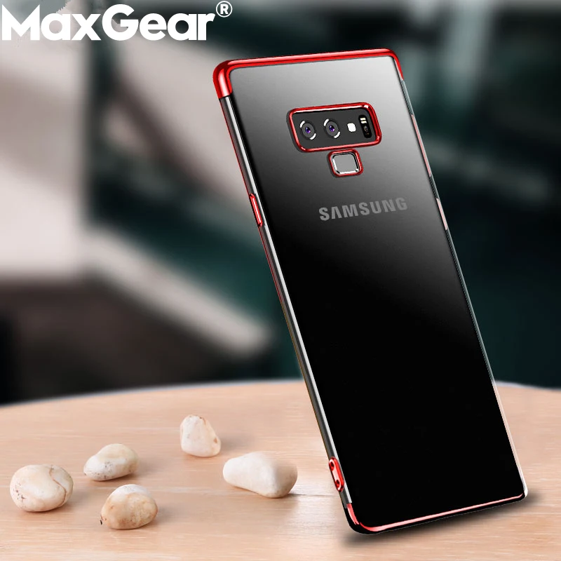Роскошный прозрачный чехол MaxGear для Samsung Galaxy S6 S7 Edge S8 S9 S10 Plus S10E Note 8 9 | Мобильные