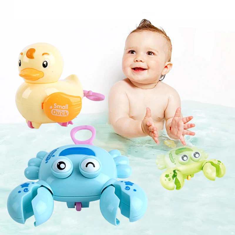 Animal Pull Line Bathroom Toys Bath Toys For Children Duck Dolphin Educational Toy In The Bath For Swimming Bathroom Toy