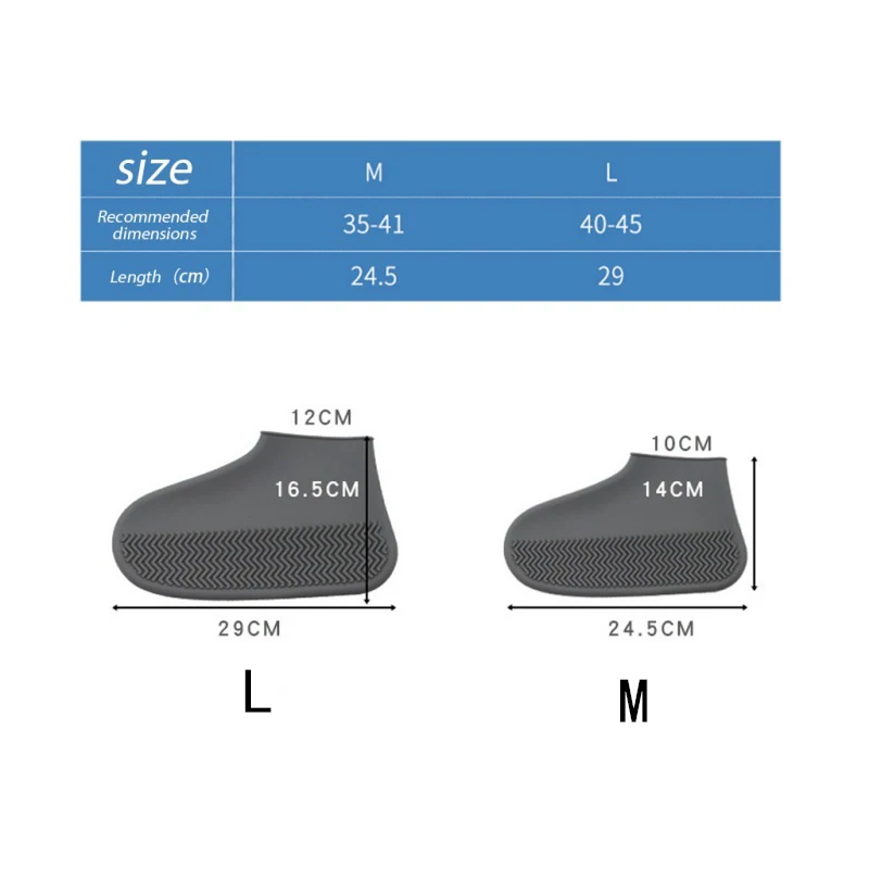 1 пара многоразовые Водонепроницаемый нескользящее резиновое покрытие для обуви во время дождя, эластичность галоши; обувь для дождя сапоги галоши для путешествий
