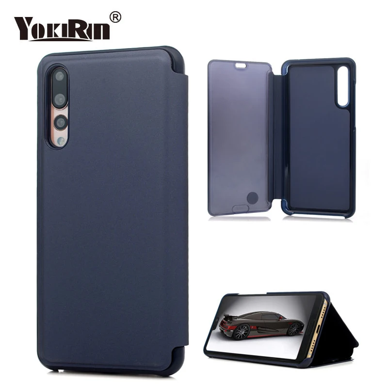 YOKIRIN Clear View зеркало Smart Case для huawei P20/P20 Pro/P20 Lite кожа флип чехол Подставка | Мобильные