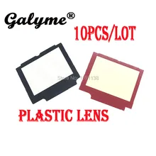 10 шт./партия, Высококачественный протектор, пластиковые экранные линзы для Nintendo dogb, панель, подходит для GBGameBoy Advance SP, консоль для мальчика, черный, красный цвет