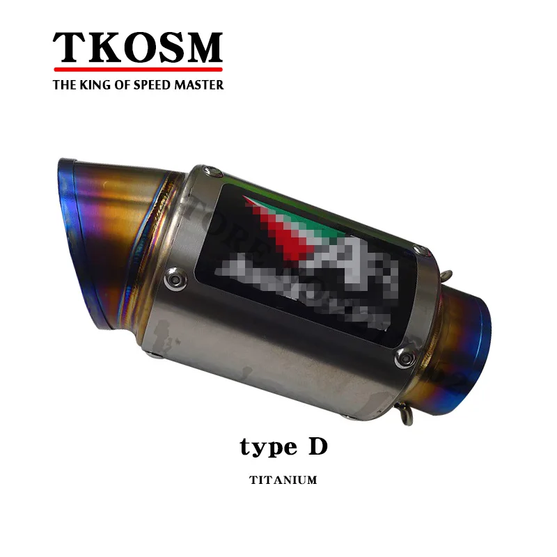Id 63 Mm Od 76 Mm 3 Customized Motorcycle Carbon Fiber Titanium Exhaust