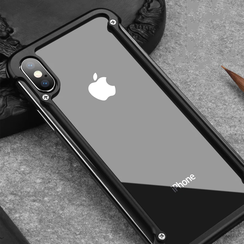 Алюминиевый металлический бампер Oatsbasf для iPhone 12 11 Pro Max mini X XS MAX XR Роскошный