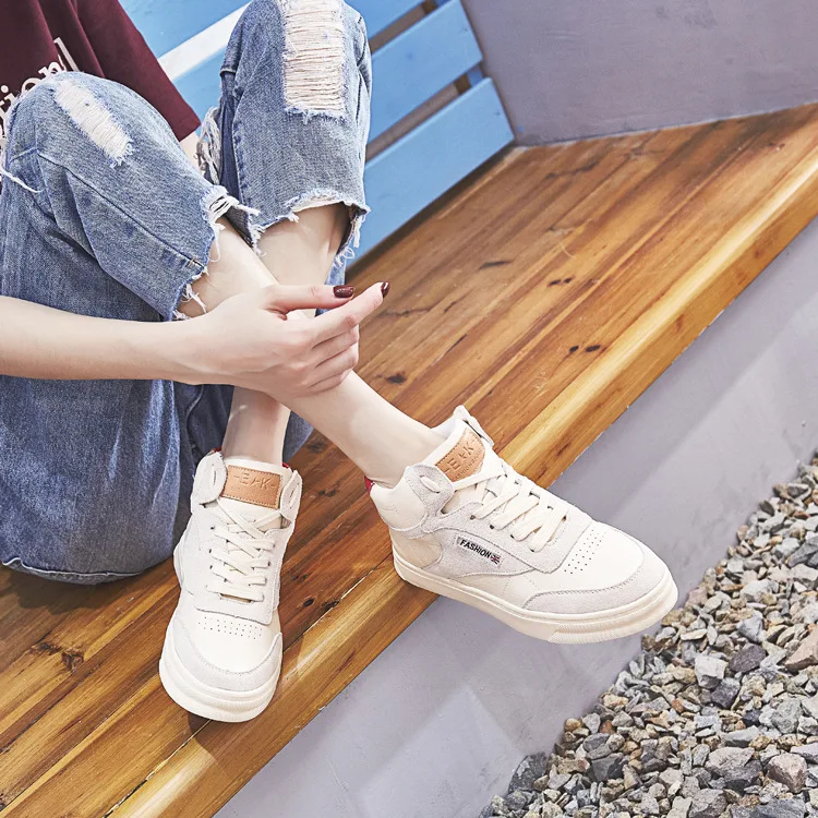 Sólido Simple Lavanda Cómodo Planos Color Y Primavera 2018 Versión Moda Coreana Casual Zapatos blanco Nueva De Femenina Suave tqOXaS