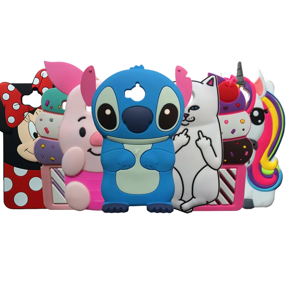 

For Huawei Y5 2017 3D Silicon Case Unicorn Back Cover Skin Shell For Huawei Y5 (2017) / Y6 Pro / Enjoy 5 Phone Cases Fundas