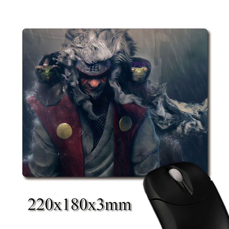 

The immortal pattern of Jiraiya Anime Naruto CG printed Heavy weaving anti-slip rubber office mouse pad Coaster Party favor gift