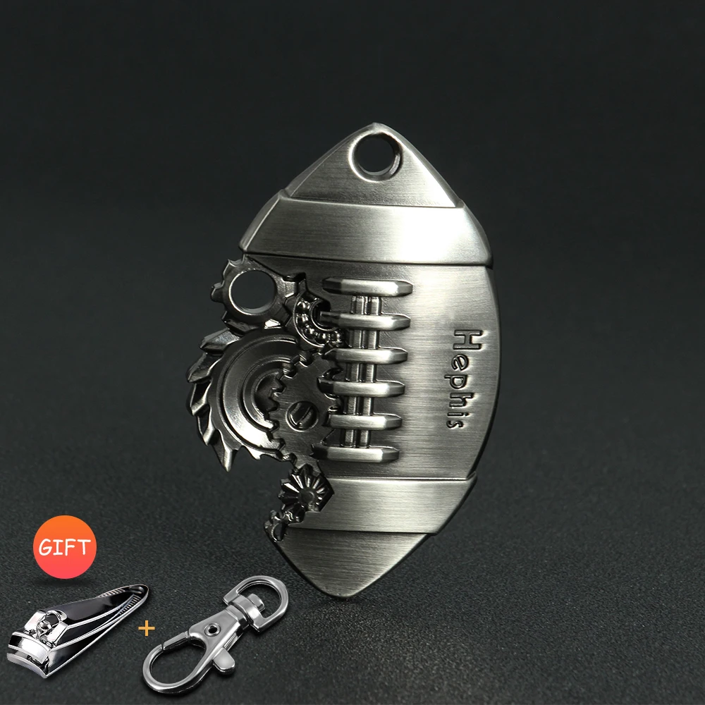 

Hephis Mechanical Football K8 KeyChain Unique High End Car Key Chains Bottle Opener Multi Function Key Ring Holder For Men Gifts