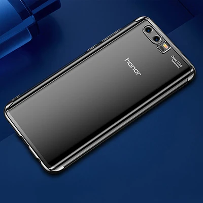 Силиконовый мягкий ТПУ прозрачный чехол для Huawei P10 P10 Plus Mate9 Mate10 ультра тонкий чехол для Huawei Honor 9 Lite чехол - Цвет: Black