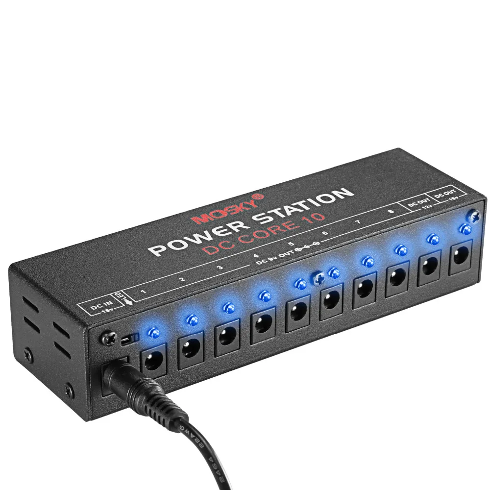 Mosky Guitar Effect Pedals Board Power Supply 10 Isolated Outputs (8
