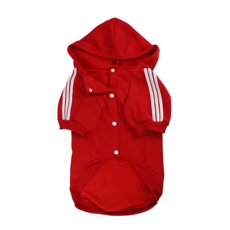 Golden Retriever Samoyed Dog Clothe Pets Coats Black Red Soft Cotton Big Dog Clothes Two Feet Hoodie Coat Jacket Sportswear8