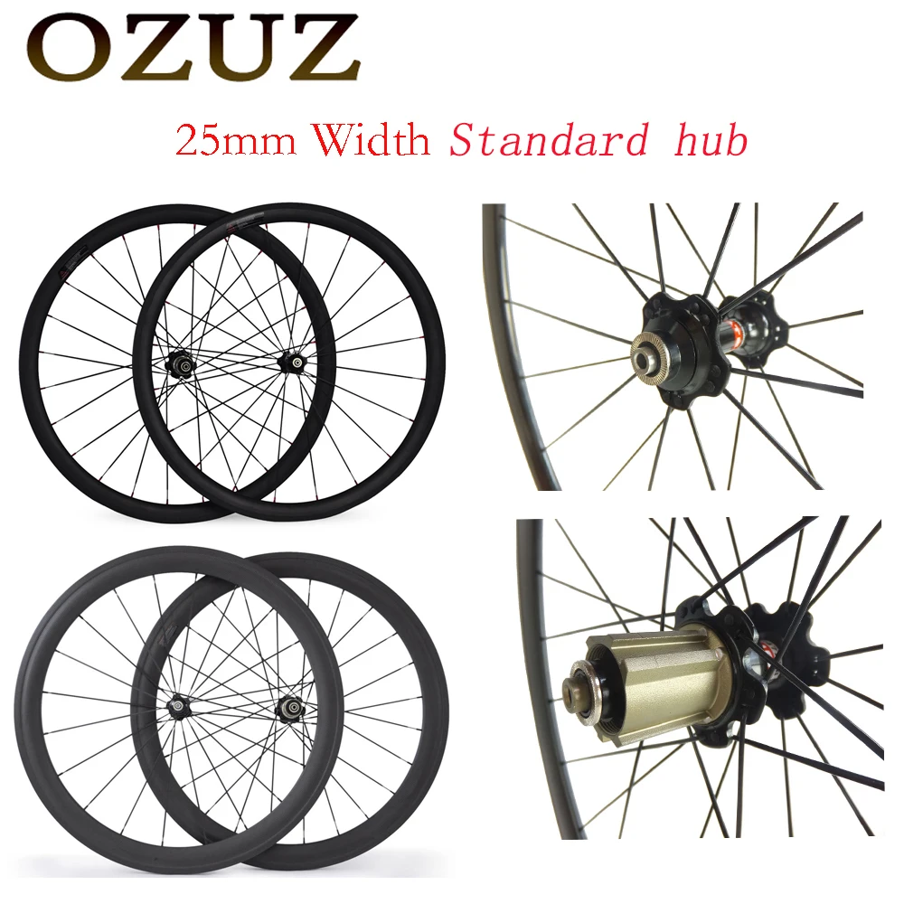 

OZUZ 38 50mm Depth Cycle Carbon Wheel A271SB/F372SB R13 Hubs 25mm Width Clincher Bicycle Wheelset Matte Glossy 3k 700C