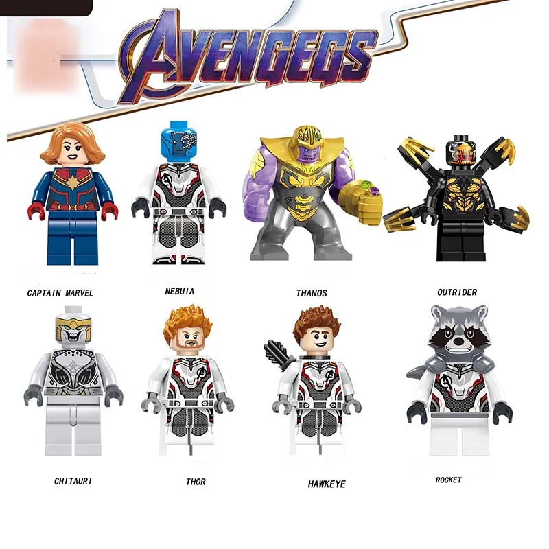 

Marvel Avengers: Endgam Super heroes Movie Quantum War battle suit Hulk War Machine Iron Man Ant-man Figures Toys For Kids gift