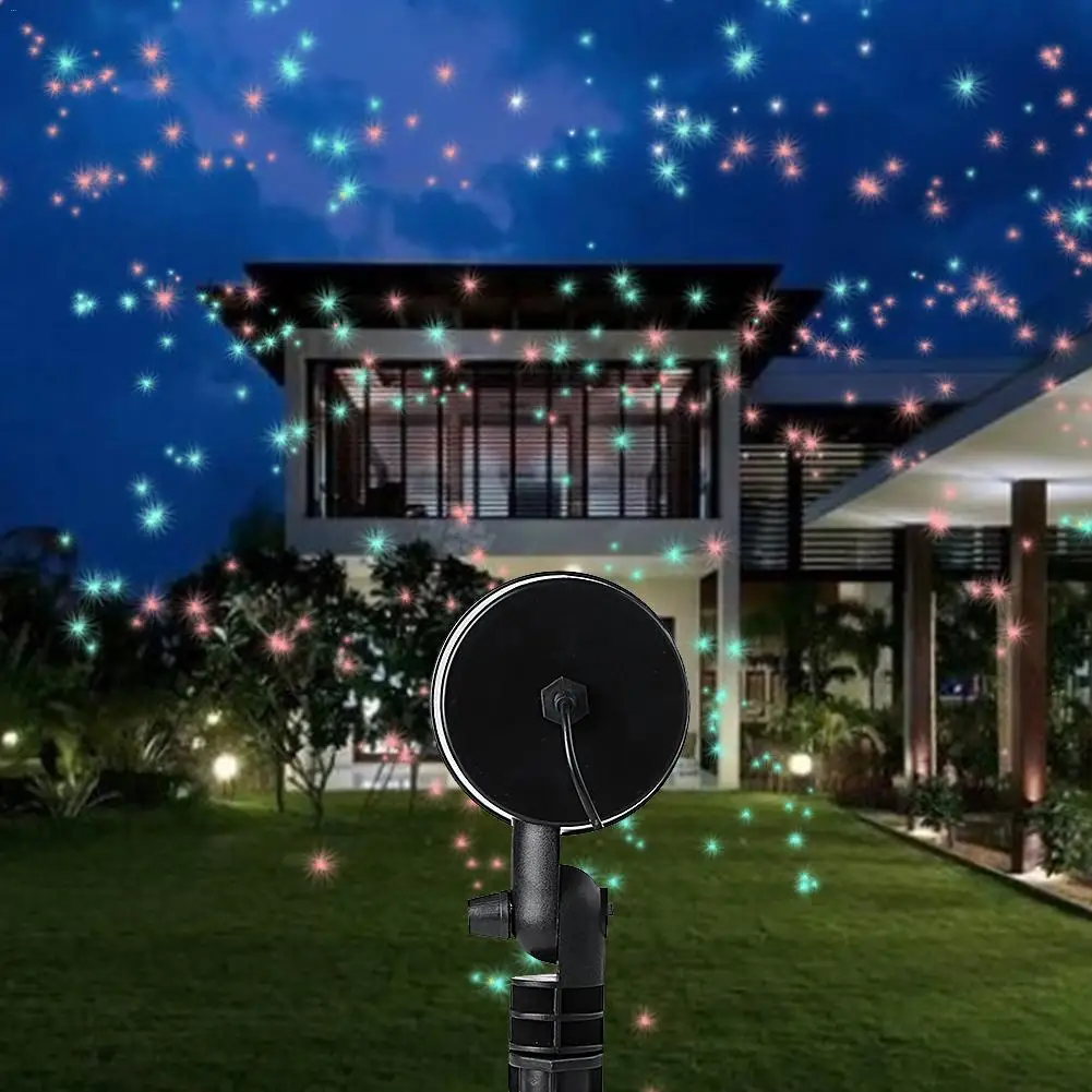Новый Arrvials открытый звездный лазерный лужайка свет пейзаж диско DJ свет сад газон Рождественская вечеринка лампа звездное небо прожектор