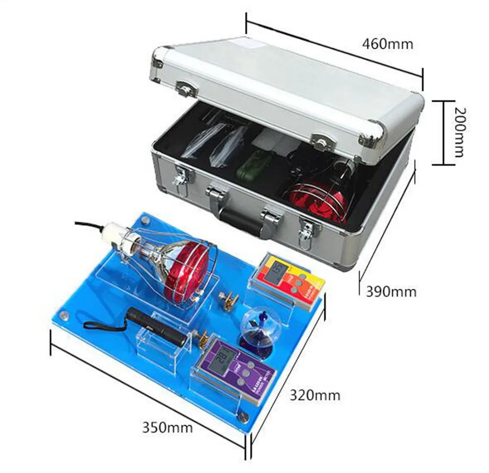 Комплект для продажи солнечных пленок, комплект для продажи энергии, инструмент, демонстрационные ИК-УФ-отражающие с инфракрасной лампой, Ультрафиолетовый измеритель мощности SK1250