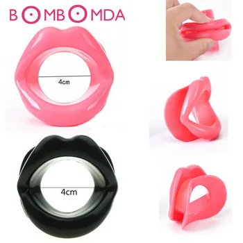 Sexy Lips Rubber Female Oral Sex Mouth Gag Open Fixation Mouth Stuffed Oral Sex Gag For Women Adult Games Sex Products Toys O3