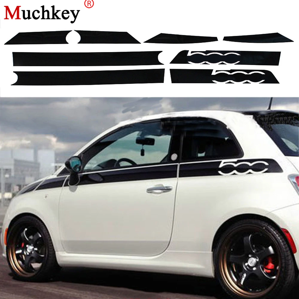  For Fiat 500 Creative Car Whole Body Sticker Decoration Car Protection Stickers Car-Styling Auto Ac