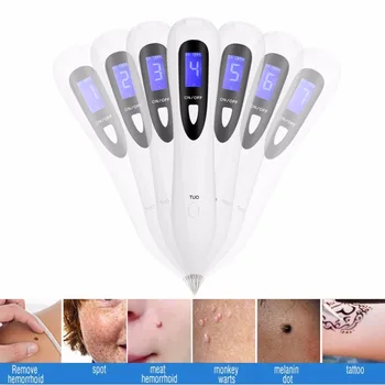 

USB Laser Spot Mole Removal Machine Rechargeable Mole Freckle Tattoo Wart Removal Needle Pen Adjustable Electric Beauty Device