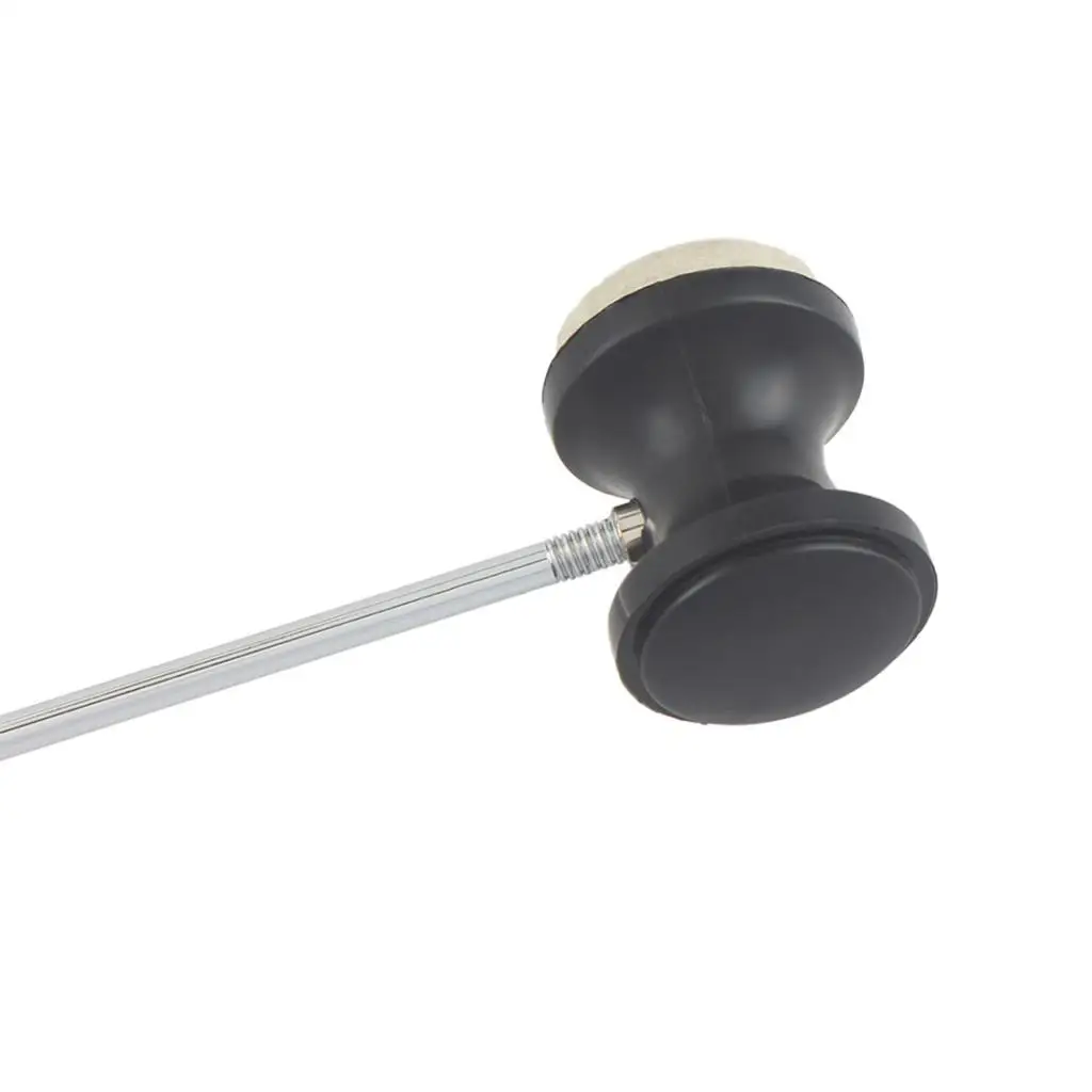 2 Pieces Stainless Steel Drum Pedal Beater Mallet with Adjustable Hammer Head for Jazz Drum Accessory
