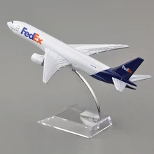 16CM Long Brand New 1 400 Scale Airplane Models Fedex Boeing B777 Diecast Metal Plane Model