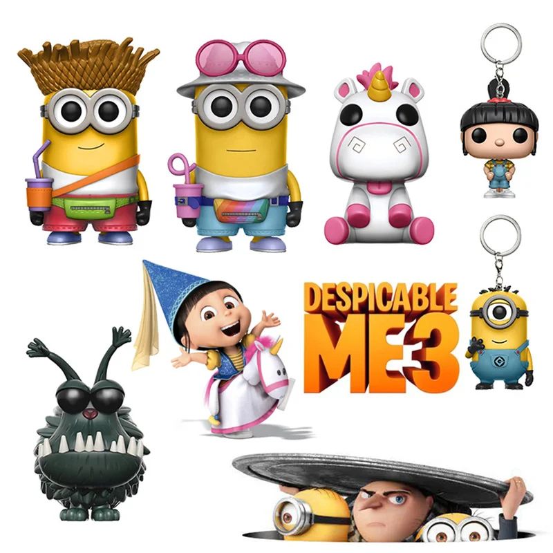 

Funko pop Despicable Me3 Tourist Jerry Dave Unicorn Fluffy brinquedos Pvc Action Figure Collection Model toys for children gift