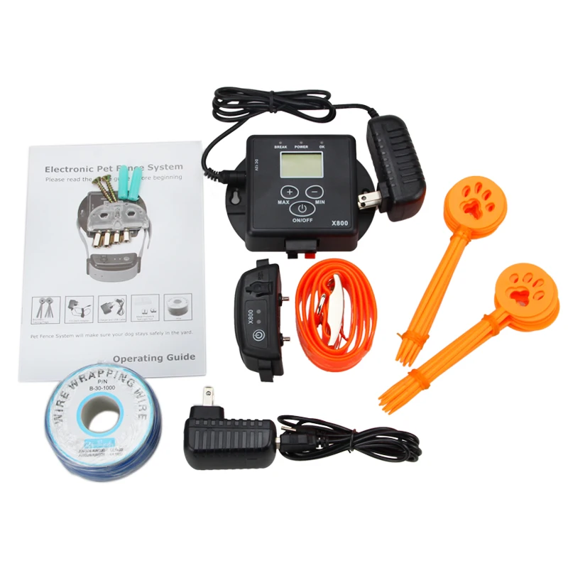 

In-Ground Electronic Wireless Remote Pet Dog Training Fence Containment System Dog Hidden Shock Receiver Collar Waterproof Safet