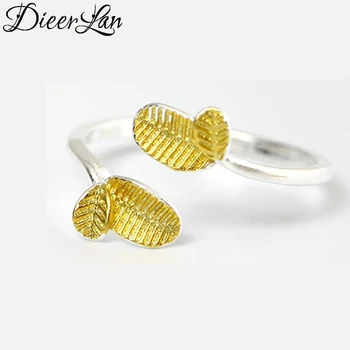 

New Arrivals 925 Sterling Silver Leaf Rings for Women Adjustable Size Ring Fashion sterling-silver-jewelry