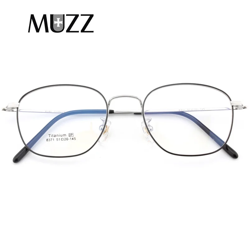 MUZZ IP титановые очки с квадратной оправой мужские Новые Мужские Рецептурные оптические оправы очки модные очки с диоптриями пр