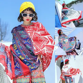 

Women's Summer Pareo Dress Sarong Beach Bikini Floral Swimwear Cover Up Beach Scarves Bikini Cover up