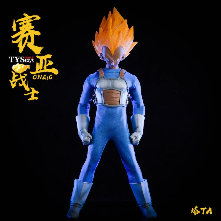 1/6 весы коллекционный полный набор японского аниме Dragon Ball Saiyan воин Сон Гоку/Вегета голова комплект одежды для 12 ''фигурка тела