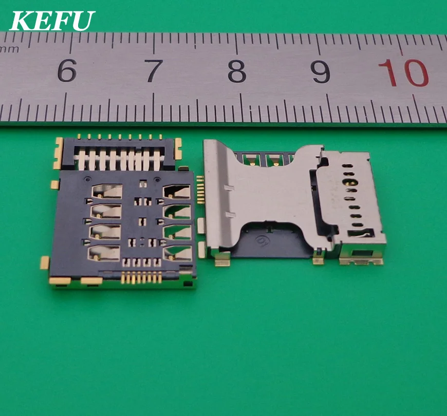 

Memory sd card socket + sim card reader holder connector for samsung I8552 I879 I8262 I9128V G3508 I8258 I8252 i8558