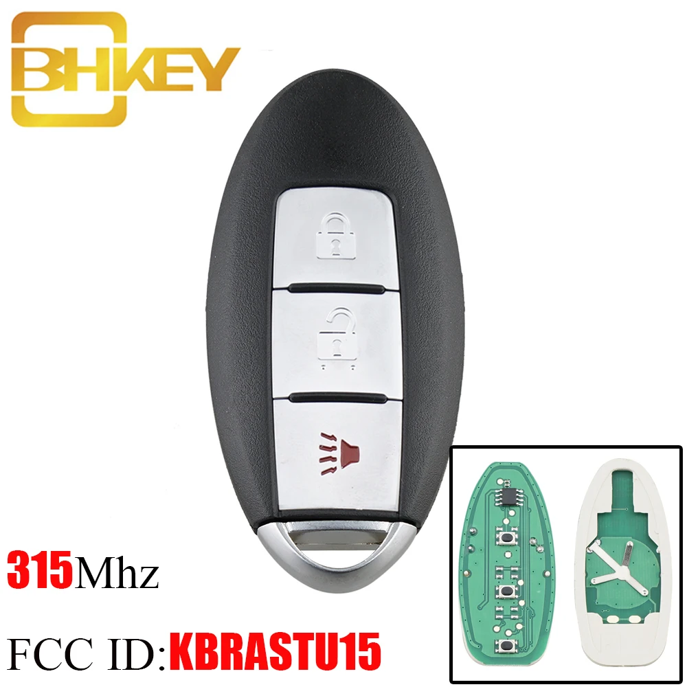 

BHKEY 3Buttons upgrade Remote Car key Fob For Nissan KBRASTU15 315Mhz For 2003 2004 2005 2006 2007 Nissan Murano Car key