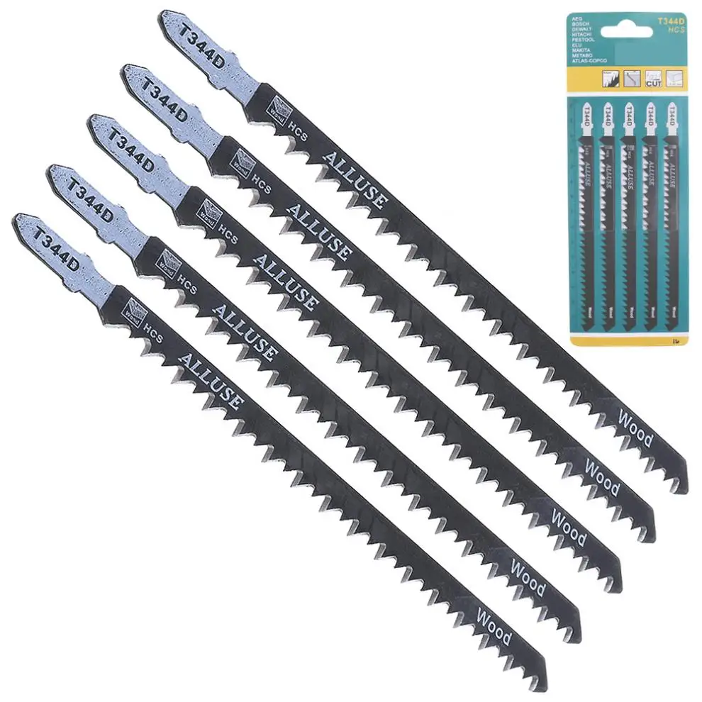 

Durable 5pcs/set 150mm High-carbon Steel Reciprocating Saw Blades Straight Cutting Jig Saw for Woodworking / Plastic PVC