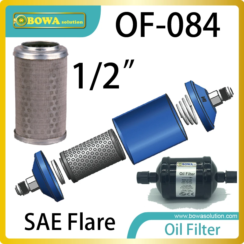 OF084 Oil filters remove system debris from the refrigerant oil to