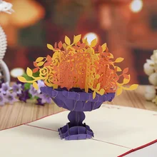 Прямая с фабрики стерео креативные открытки на день Святого Валентина cornucopia свадебные банкеты могут быть напечатаны на заказ