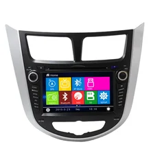 Touch screen car dvd player for Hyundai Verna 2010-2016 Radio GPS Navigation Bluetooth Video Audio FM steer wheel control