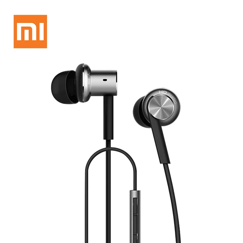 Original Xiaomi Mi Hybrid In-Ear Earphone HiFi Stereo Mi Piston Headset Mic Circle Iron Xiaomi Earphones For iPhone Samsung HTC
