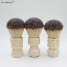VIGSHAVING Новое поступление 26 мм узел Искусственная слоновая кость, Резина ручка синтетических волос щетка для бритья