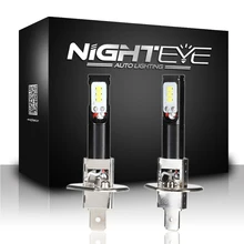 Nighteye H1 LED Фары для авто автомобилей головной свет 1600lm 12 В 80 Вт 6500 К с csp светодиодных чипов лампы авто свет фар Противотуманные огни лампочки для авто светодиодные лампы для авто противотуманные фары